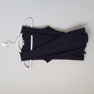 GAP Black Ribbed Wrap Tank